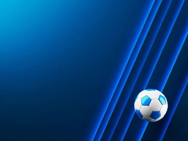 Pallone da calcio oggetto 3d illustrazione 3d elemento di sfondo grafico