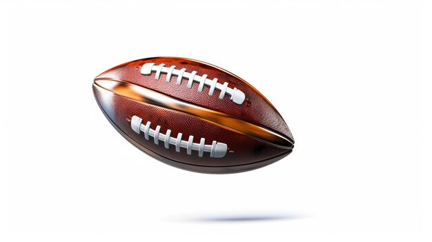 Pallone da football americano o da rugby che vola in aria al Generative Ai