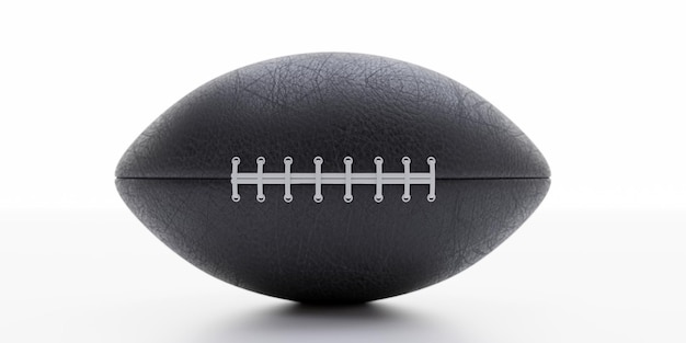 Pallone da football americano su sfondo bianco Super bowl 3d render