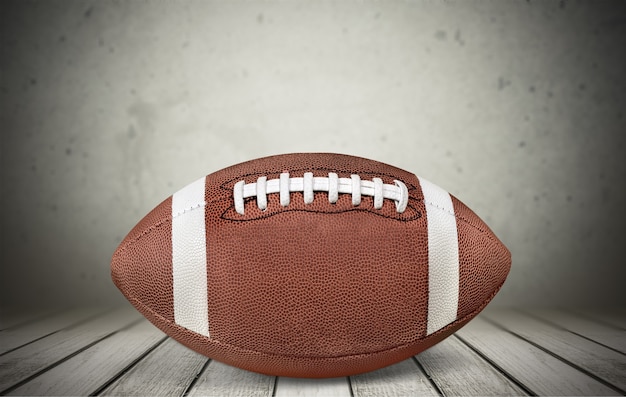 Pallone da football americano su sfondo