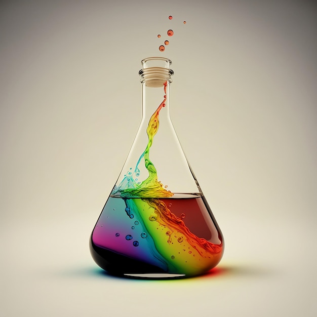 Pallone Erlenmeyer arcobaleno