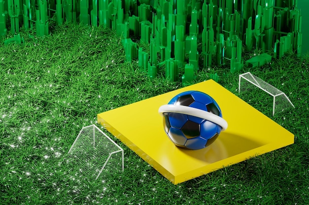 Palloni da calcio bandiera oggetto 3d palla sportiva design