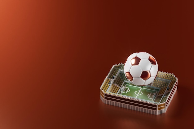 Palloni da calcio oggetto sport palla design 3d elemento di calcio