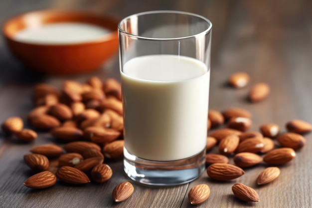 palma da datteri con un bicchiere di latte nel tavolo della cucina fotografia professionale di alimenti pubblicitari