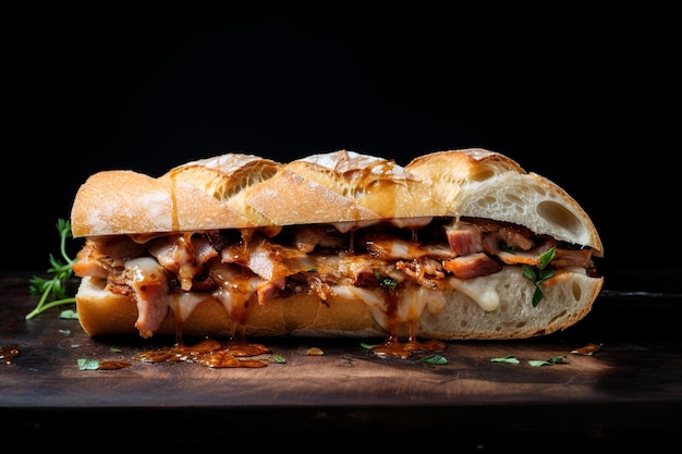 Pan con Lechn Sandwich di maiale arrosto cubano classico con Mojo e cipolle