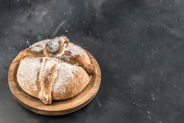 Pan de muerto sfondo nero