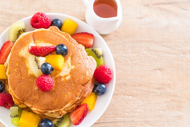 pancake con frutti misti