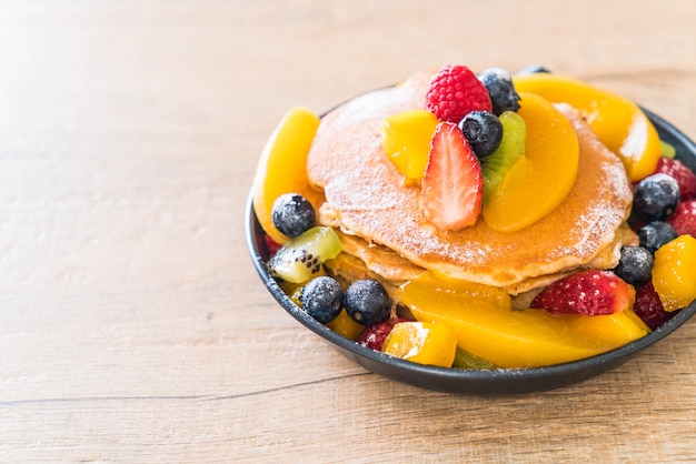 pancake con frutti misti