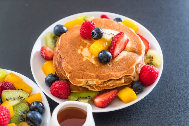 pancake con frutti misti