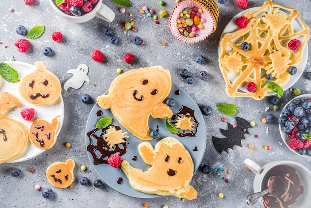 Pancake divertenti per bambini di Halloween