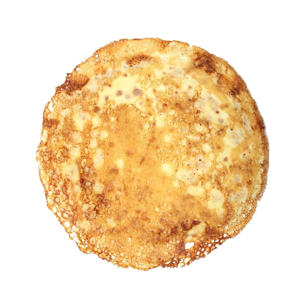 Pancake gustoso su sfondo bianco