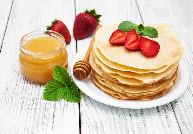 Pancakes con fragole