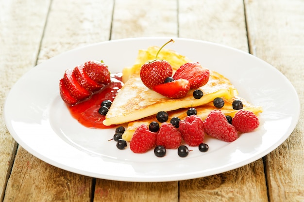 Pancakes con frutti di bosco