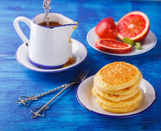 Pancakes con marmellata di arance