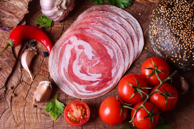 Pancetta di carne fresca