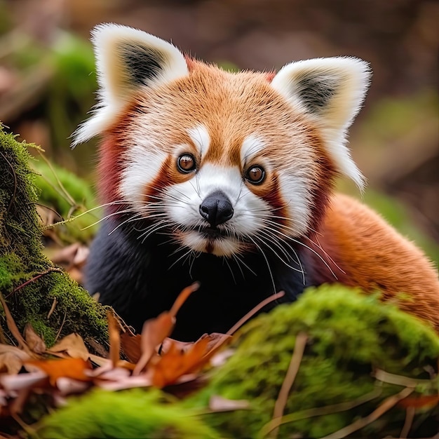 panda rosso espressione ai generativa