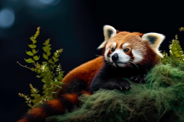 Panda rosso nell'habitat