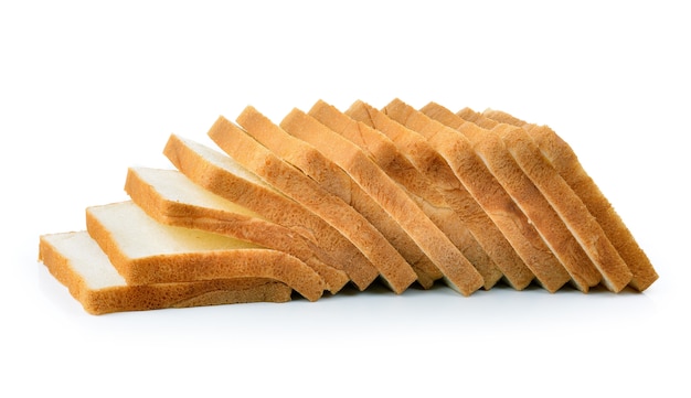 Pane a fette isolato