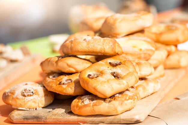 Pane alle noci per la vendita al mercato