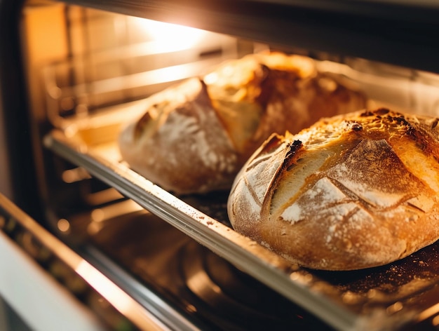 Pane artigianale a crosta d'oro in forno