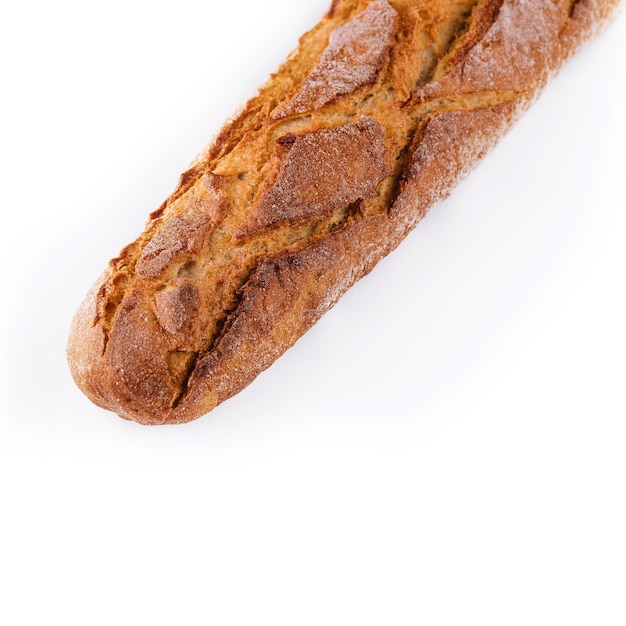 Pane baguette francese vicino isolato