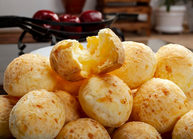 Pane brasiliano al formaggio snack, pao de queijo