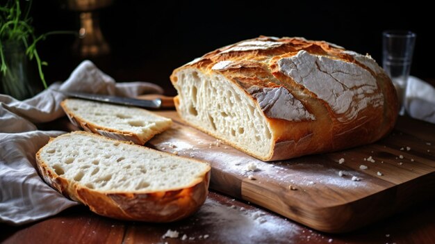 Pane contadino tradizionale senza impasto