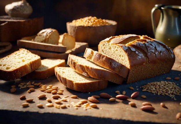 Pane di segale senza lievito di cereali interi