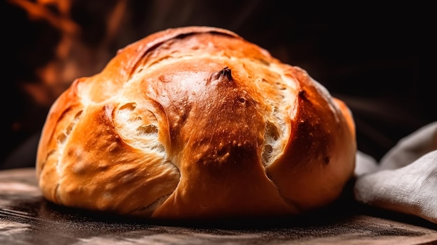 Pane e grano tradizionali italiani su una tavola