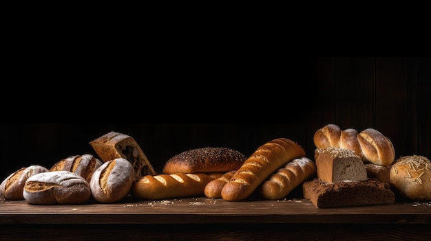 Pane e pane su un tavolo