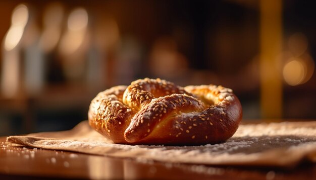 Pane fatto in casa appena sfornato uno spuntino gourmet per un'alimentazione sana IA generativa