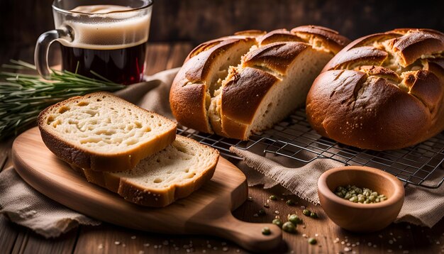 Pane fatto in casa con birra