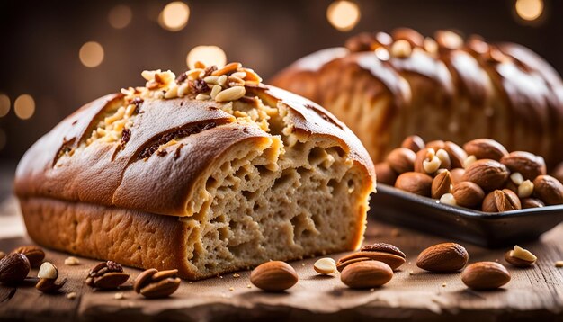 Pane fatto in casa con noci