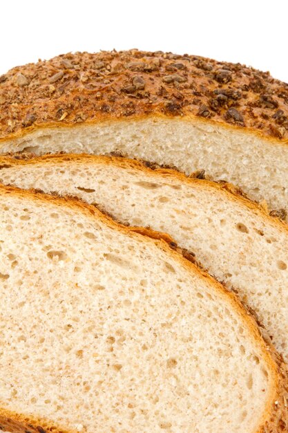 Pane fatto in casa con semi di sesamo e girasole