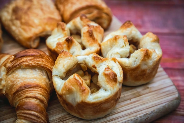 Pane francese croissant panetteria baguette ristorante cibo gourmet