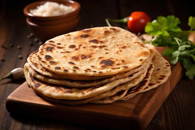 Pane indiano Chapati Cibo indiano