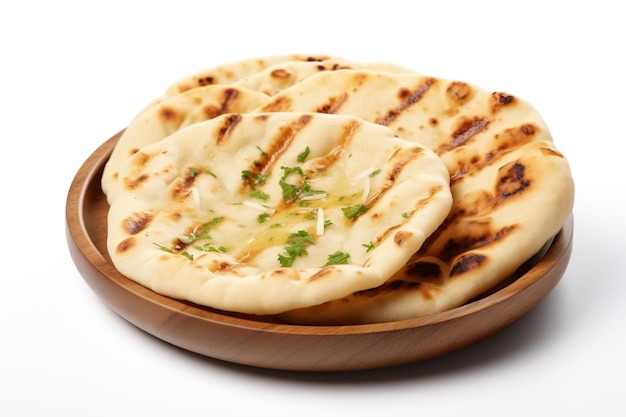 Pane indiano Naan aglio e burro generativo Ai