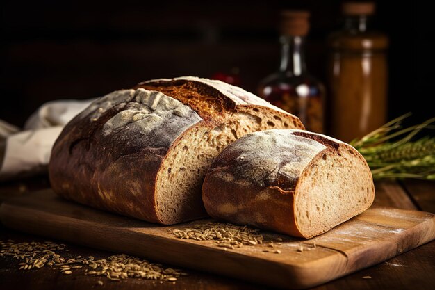 Pane integrale appena sfornato