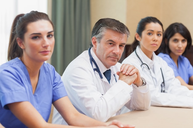 Panel of medical workers