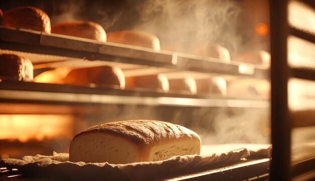 Panetteria con pane fresco caldo e pasticceria panetteria nella città vecchia panetteria prodotti appena cotti sugli scaffali e il forno piccola attività locale e idea di produzione alimentare