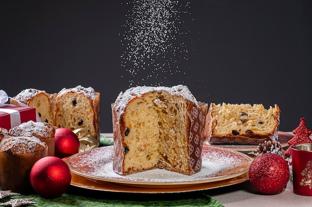 Panettone artigianale tradizionale dolce natalizio