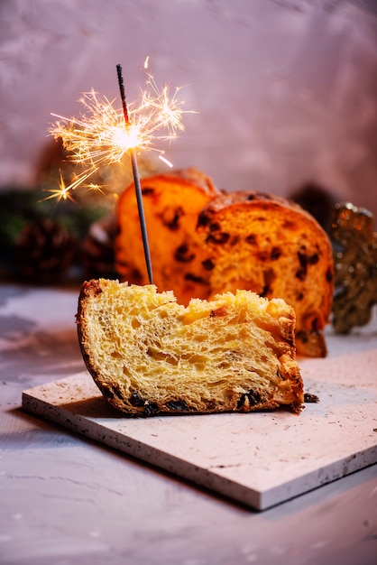 Panettone e stelle filanti