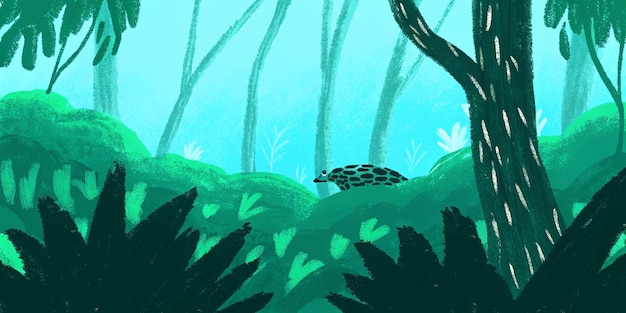 Pangolino nella foresta pluviale
