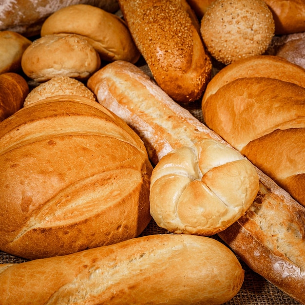Pani e prodotti da forno in primo piano