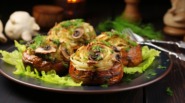 Panini con cavolo e funghi per Natale