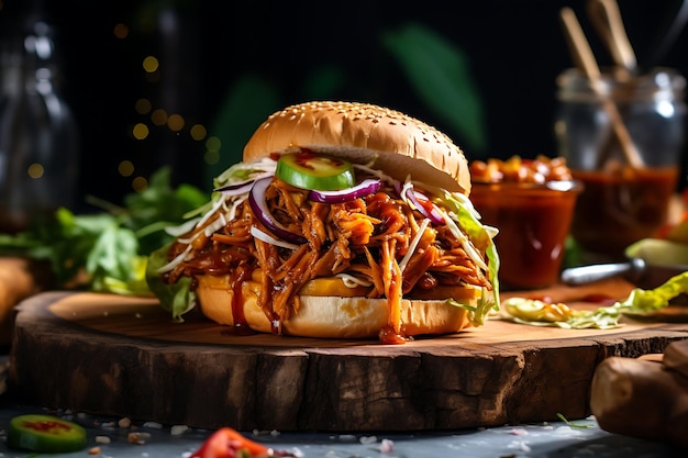 Panini con jackfruit barbecue e ricetta vegana