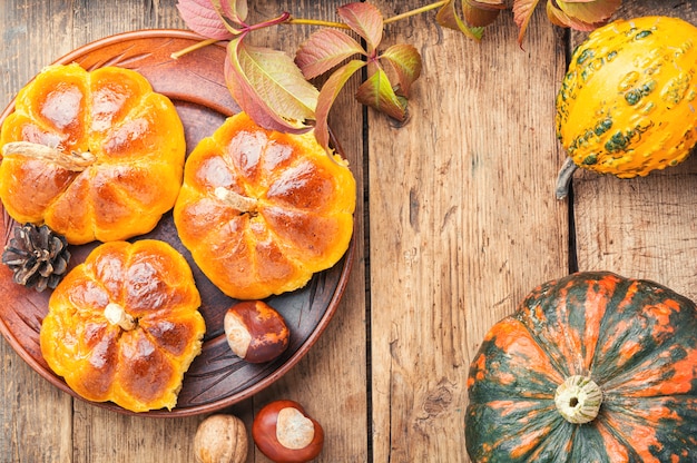 Panini di zucca fatti in casa dolci