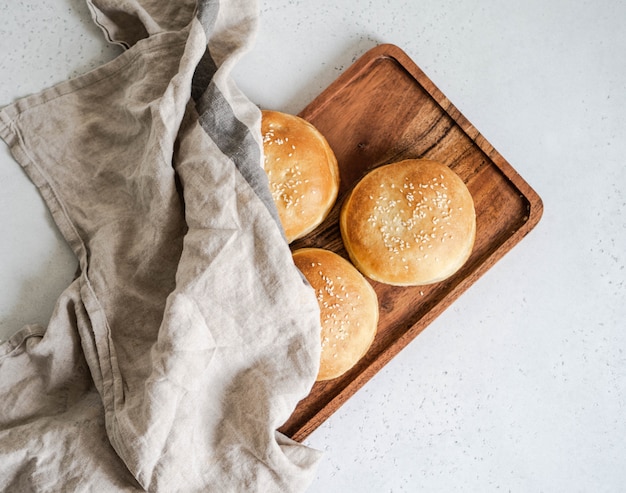 Panini fatti in casa con sesamo