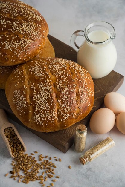 Panino al latte da abbinare al tagliere di legno