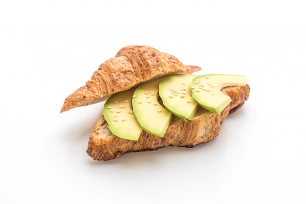 panino con avocado e croissant